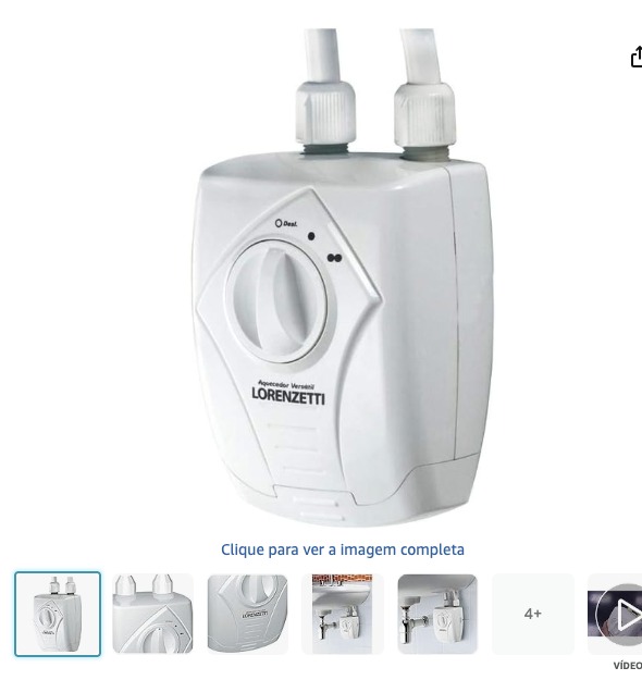 Aquecedor de Água Versátil Lorenzetti 5500W 3 Temperaturas